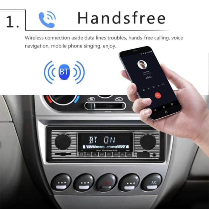 SX-5513 CAR LCD Bluetooth 12V MP3-Player, unterstützen Sie FM / TF / U-Festplatte – Bild 6