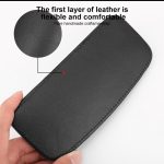 2 Stück Auto rutschfester weicher Bodenschutz Teppich Bodenmatte Kniepolster, PU Leather, First Layer Cowhide – Bild 5