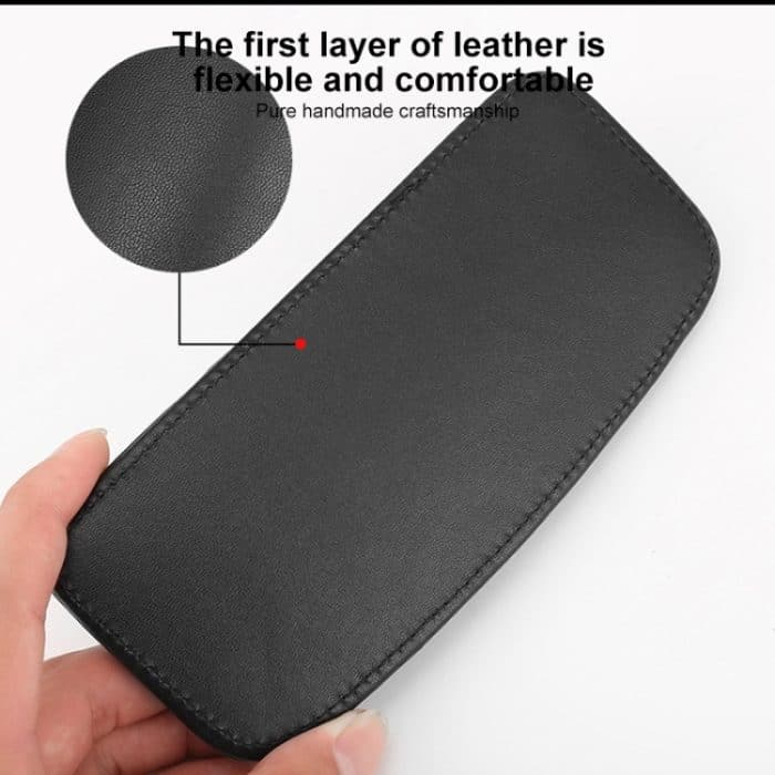 2 Stück Auto rutschfester weicher Bodenschutz Teppich Bodenmatte Kniepolster, PU Leather, First Layer Cowhide – Bild 5