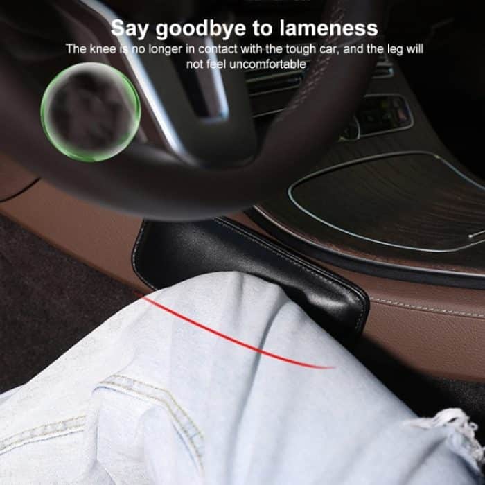 2 Stück Auto rutschfester weicher Bodenschutz Teppich Bodenmatte Kniepolster, PU Leather, First Layer Cowhide – Bild 6