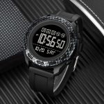 SKMEI 1872 Edelstahl-Schnalle, PU-Armband, wasserdichte elektronische Uhr, White, Black – Bild 5