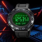 SKMEI 1872 Edelstahl-Schnalle, PU-Armband, wasserdichte elektronische Uhr, White, Black – Bild 6