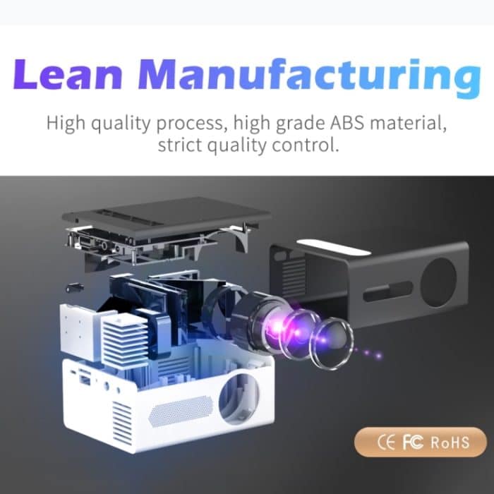 T300 25ANSI LED tragbarer Heim-Multimedia-Spielprojektor, EU Plug, UK Plug, AU Plug – Bild 5