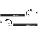 2 Teile/satz D-49 Böse Kaninchen Muster Auto Modifizierte Dekorative Aufkleber, Evil Rabbit Pattern – Bild 2