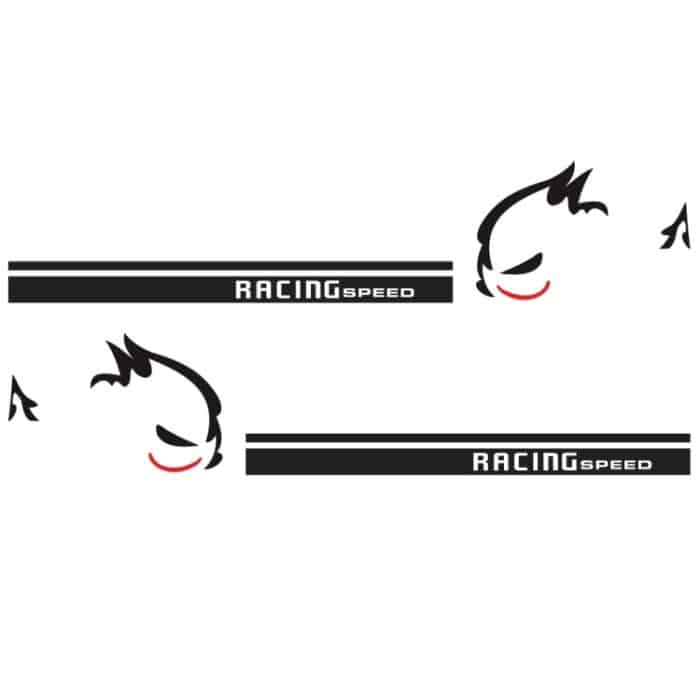 2 Teile/satz D-49 Böse Kaninchen Muster Auto Modifizierte Dekorative Aufkleber, Evil Rabbit Pattern – Bild 2