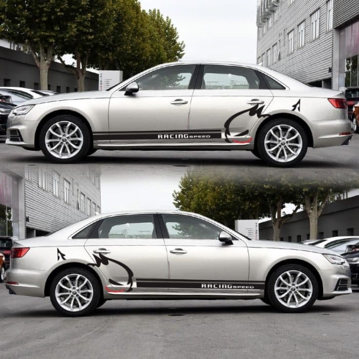 2 Teile/satz D-49 Böse Kaninchen Muster Auto Modifizierte Dekorative Aufkleber, Evil Rabbit Pattern – Bild 5