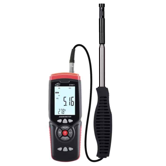 EDA0032305.jpg Benetech GT8911 Handheld Digital LCD Hot Draht Anemometer – Bild 1