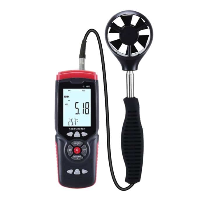 EDA0032307.jpg Benetech GT8913 Handheld Digital LCD Hot Draht Anemometer, Batterie nicht enthalten – Bild 1