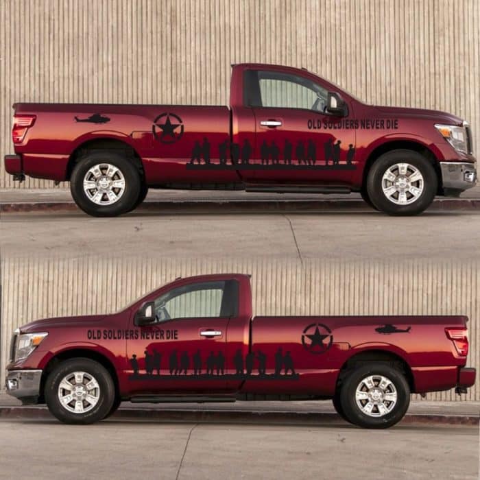 2 Teile/satz D-84 Alte Soldaten Muster Auto Modifizierte Dekorative Aufkleber, D-84 – Bild 5