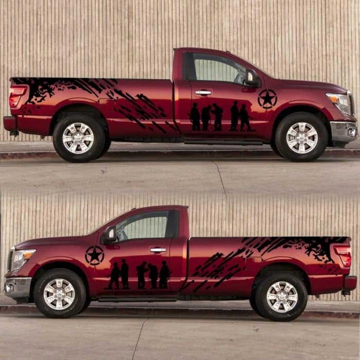 2 Teile/satz D-123 Soldaten Muster Auto Modifizierte Dekorative Aufkleber, D-123 – Bild 4