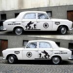 2 Teile/satz D-135 Band of Brothers Muster Auto Modifizierte Dekorative Aufkleber, D-135 – Bild 4