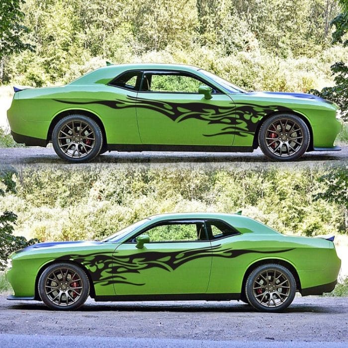 2 Teile/satz D-144 Feuer Element Muster Auto Modifizierte Dekorative Aufkleber, D-144 – Bild 5