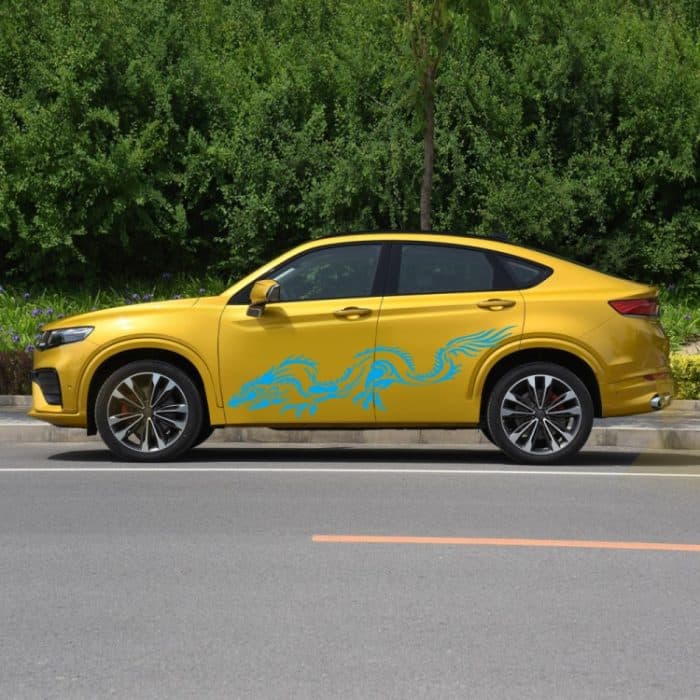 2 Teile/satz D-418 Drachen Totem Stamm Muster Auto Modifizierte Dekorative Aufkleber, D-418 – Bild 4