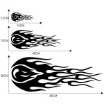 D-451 Auto modifizierte Seitentür vorne hinten Stoßstangen Rückspiegel dekorativer Aufkleber, D-451 – Bild 3