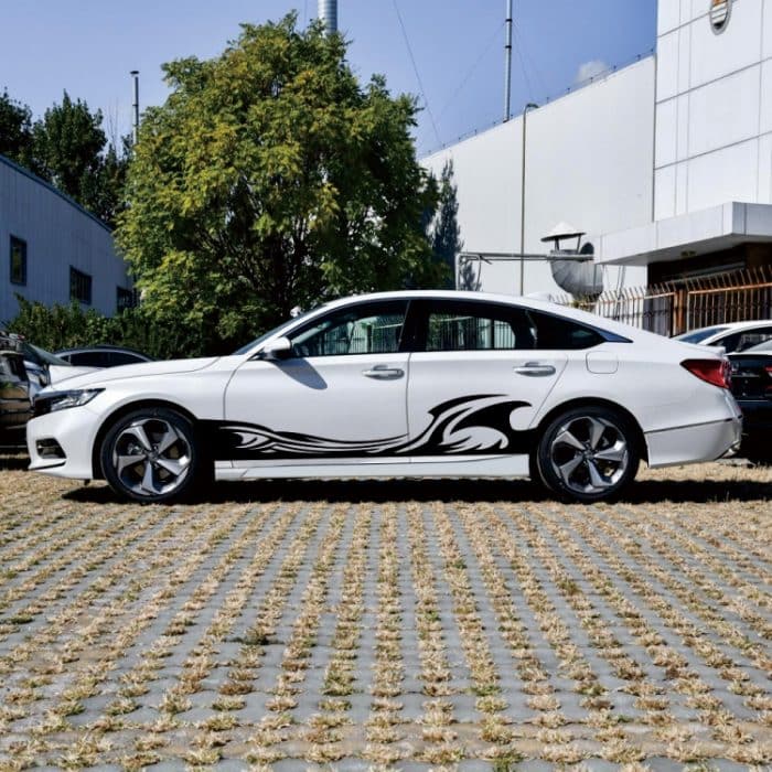 2 Teile/satz D-467 Wellen Muster Auto Modifizierte Dekorative Aufkleber, D-467 – Bild 5