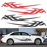 2 Teile/satz D-468 Kariertes Totem Muster Auto Modifizierte Dekorative Aufkleber, D-468 – Bild 2