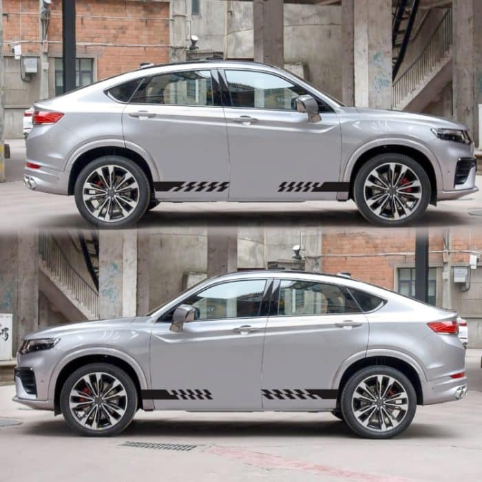 2 Teile/satz D-487 Streifen Muster Auto Modifizierte Dekorative Aufkleber, D-487 – Bild 4