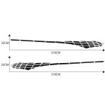 2 Teile/satz D-501 Karomuster Auto Modifizierte Dekorative Aufkleber, D-501 – Bild 3