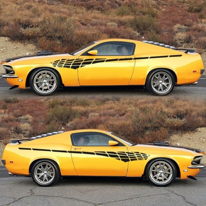 2 Teile/satz D-501 Karomuster Auto Modifizierte Dekorative Aufkleber, D-501 – Bild 4