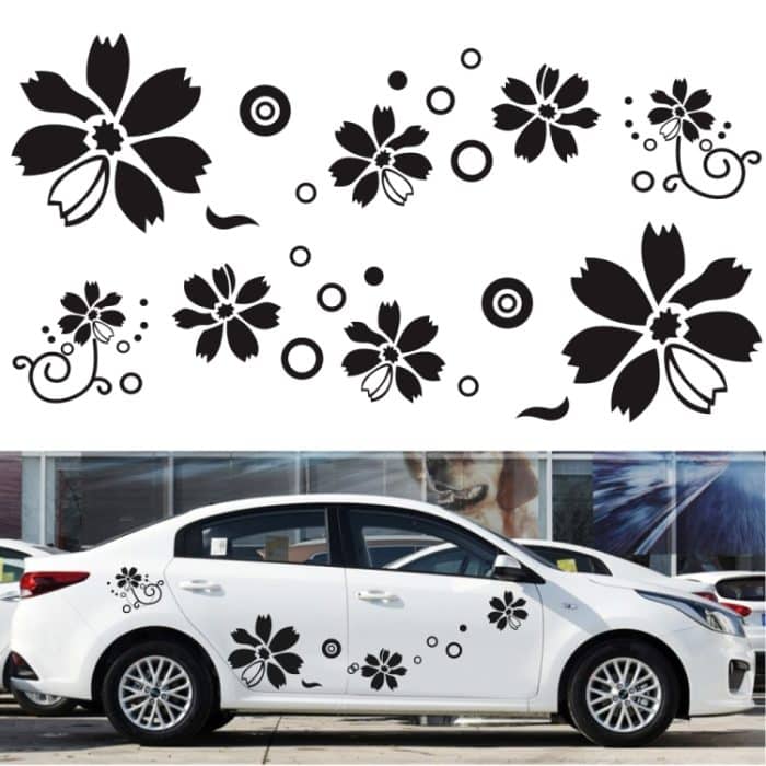 2 Teile/satz D-510 Blumen Muster Auto Modifizierte Dekorative Aufkleber, D-510 – Bild 2