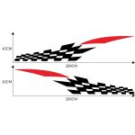 2 Teile/satz D-538 Kariertes Totem Muster Auto Modifizierte Dekorative Aufkleber – Bild 3