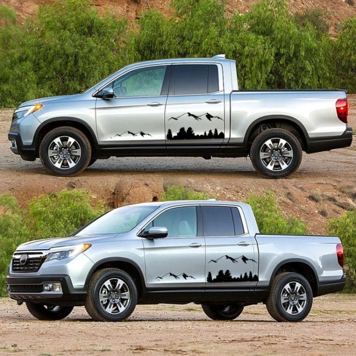 2 Teile/satz D-684 Berg Totem Muster Auto Modifizierte Dekorative Aufkleber, D-684 – Bild 4