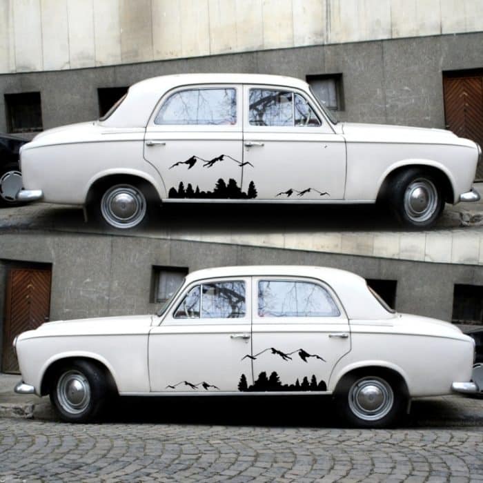 2 Teile/satz D-684 Berg Totem Muster Auto Modifizierte Dekorative Aufkleber, D-684 – Bild 5