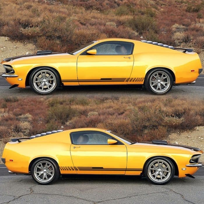 D-730 Streifenmuster Auto modifizierter dekorativer Aufkleber, D-730 – Bild 5