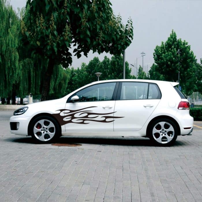 2 Teile/satz D-751 Flamme Muster Auto Modifizierte Dekorative Aufkleber, D-751 – Bild 4