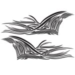 2 Teile/satz D-752 Linien Muster Auto Modifizierte Dekorative Aufkleber, D-752 – Bild 2