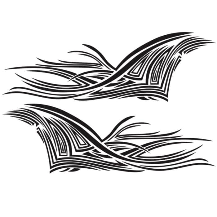 2 Teile/satz D-752 Linien Muster Auto Modifizierte Dekorative Aufkleber, D-752 – Bild 2