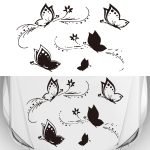 D-907 Modifizierter dekorativer Autoaufkleber mit Schmetterlingsmuster, D-907