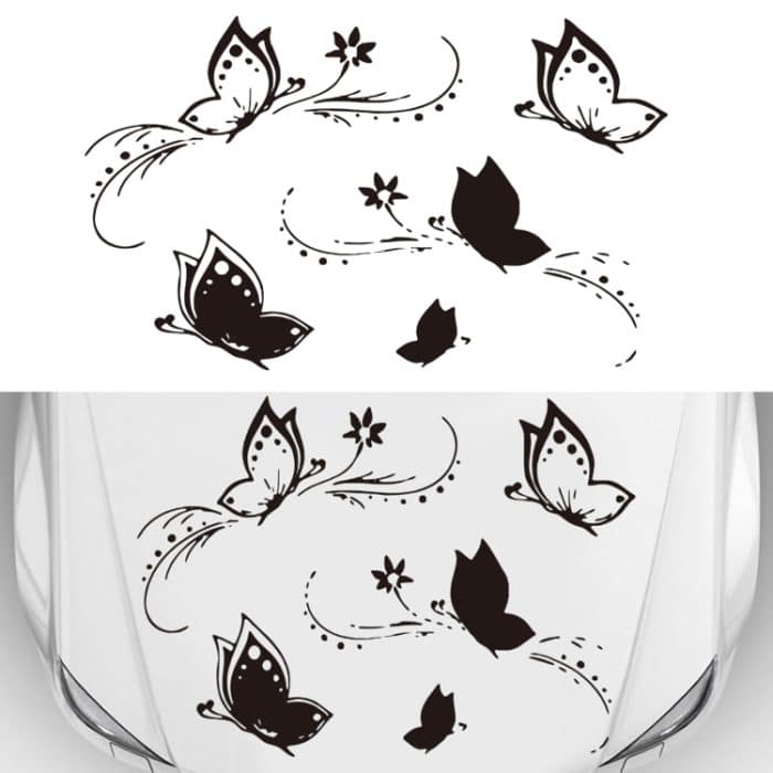 EDA003250101A.jpg D-907 Modifizierter dekorativer Autoaufkleber mit Schmetterlingsmuster, D-907 – Bild 1