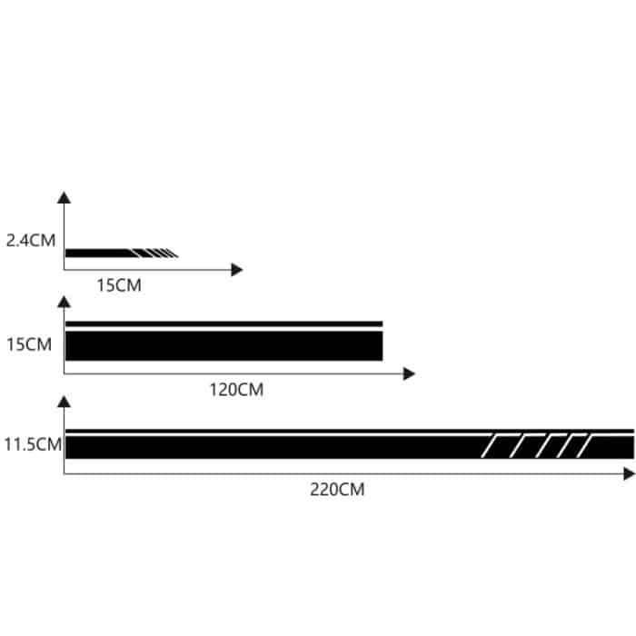 Modifizierter dekorativer Autoaufkleber mit Linienmuster D-930, D-930 – Bild 3
