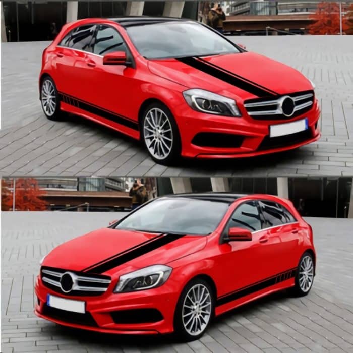 Modifizierter dekorativer Autoaufkleber mit Linienmuster D-930, D-930 – Bild 4