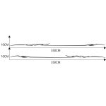 2 Teile/satz D-933 Blitz Muster Auto Modifizierte Dekorative Aufkleber, D-933 – Bild 3