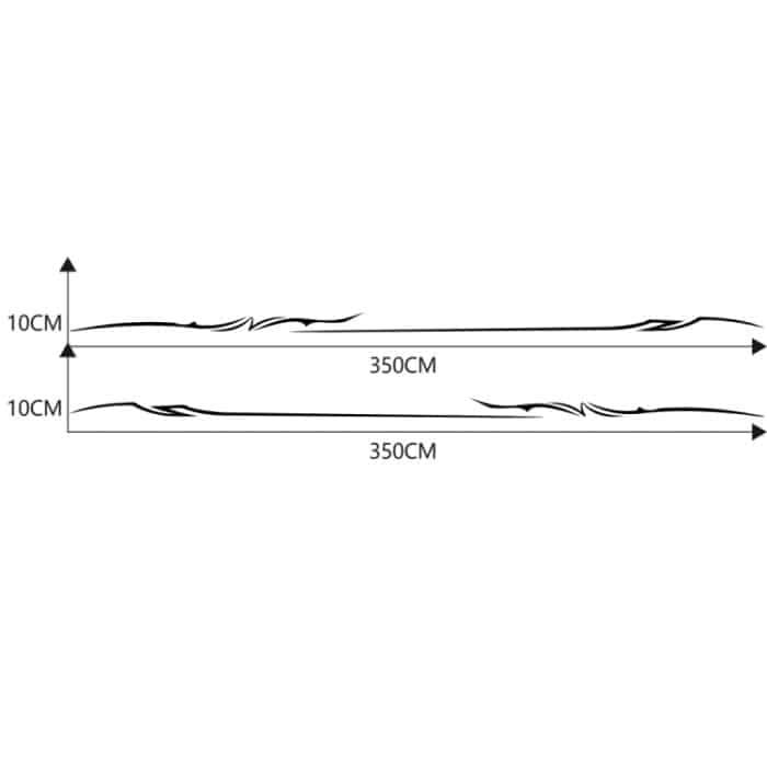 2 Teile/satz D-933 Blitz Muster Auto Modifizierte Dekorative Aufkleber, D-933 – Bild 3