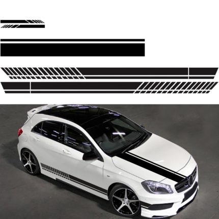 D-936 Streifenmuster Auto modifizierter dekorativer Aufkleber, D-936
