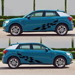 2 Teile/satz D-943 Kariertes Flaggenmuster Auto Modifizierte Dekorative Aufkleber, D-943 – Bild 4