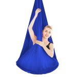 Anti-Schwerkraft-Yoga-Hängematte für den Innenbereich, knotenfreie Aerial-Yoga-Hängematte mit Schnalle/Verlängerungsgurt, Größe: 400 x 280 cm – Bild 2