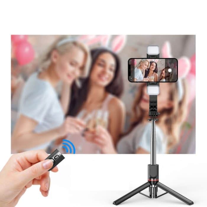 L13D Bluetooth-Fernbedienung Abnehmbarer Fülllicht-Stativ Selfie-Stick-Telefonhalter – Bild 4