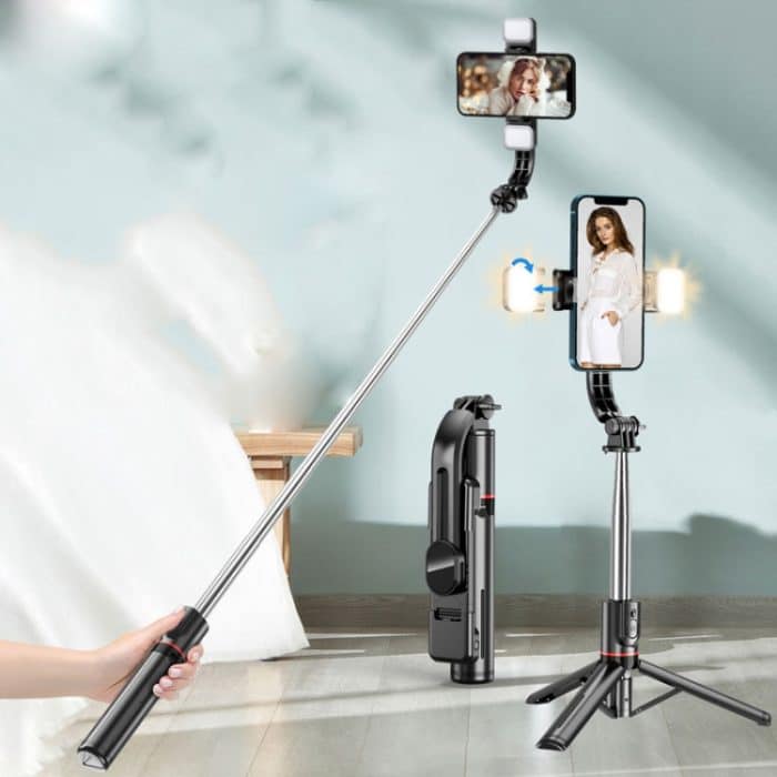 L13D Bluetooth-Fernbedienung Abnehmbarer Fülllicht-Stativ Selfie-Stick-Telefonhalter – Bild 6