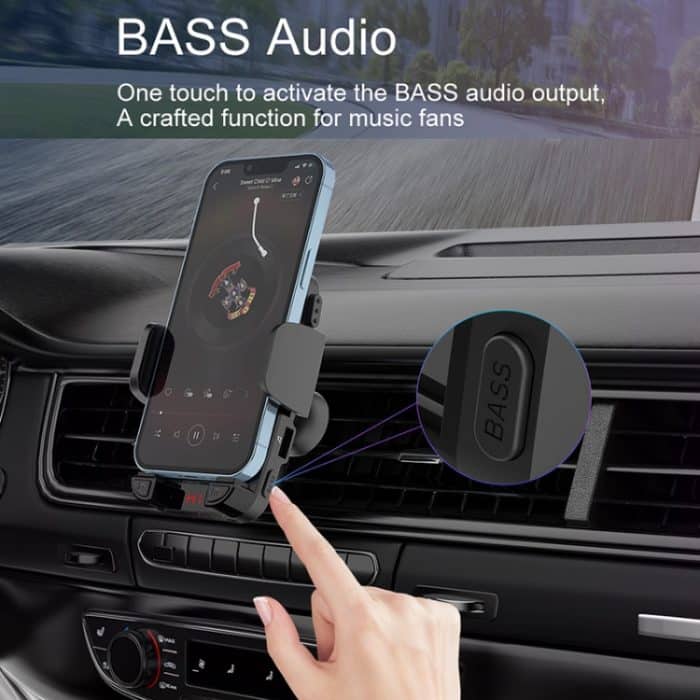 C1 Auto Bluetooth 5.0 MP3 Player FM Sender Air Outlet Handyhalter – Bild 6