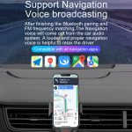 C1 Auto Bluetooth 5.0 MP3 Player FM Sender Air Outlet Handyhalter – Bild 8