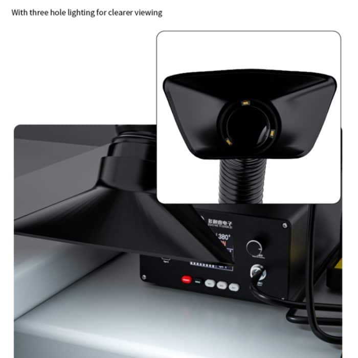 D-201 2 in 1 Intelligenter Konstanttemperatur-Lötkolben mit Lötrauchabsorber-Werkzeug,, US Plug, UK Plug, AU Plug, EU Plug – Bild 4