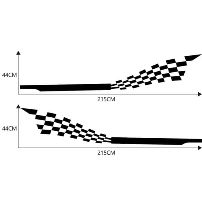 2 Teile/satz D-944 Gestreiften Plaid Muster Auto Modifizierte Dekorative Aufkleber, D-944 – Bild 3