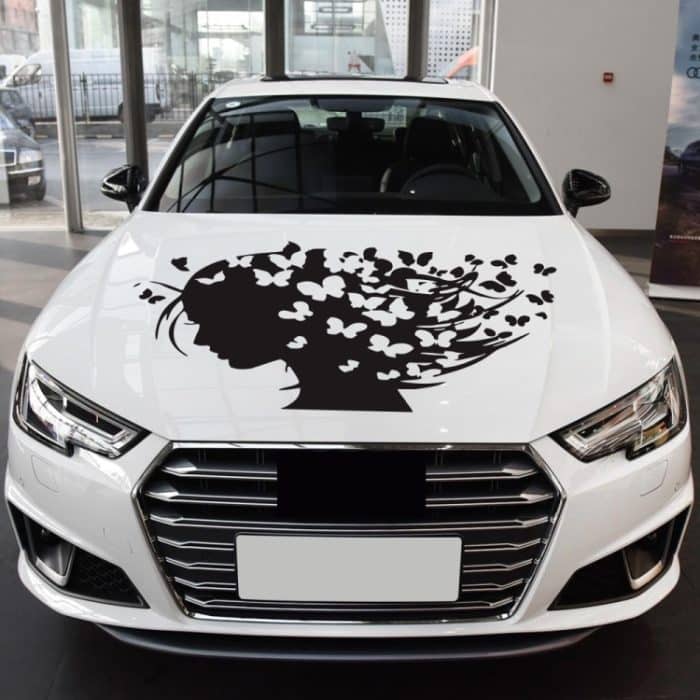 D-956 Modifizierter dekorativer Autoaufkleber mit Schmetterlingsmädchenmuster, D-956 – Bild 4