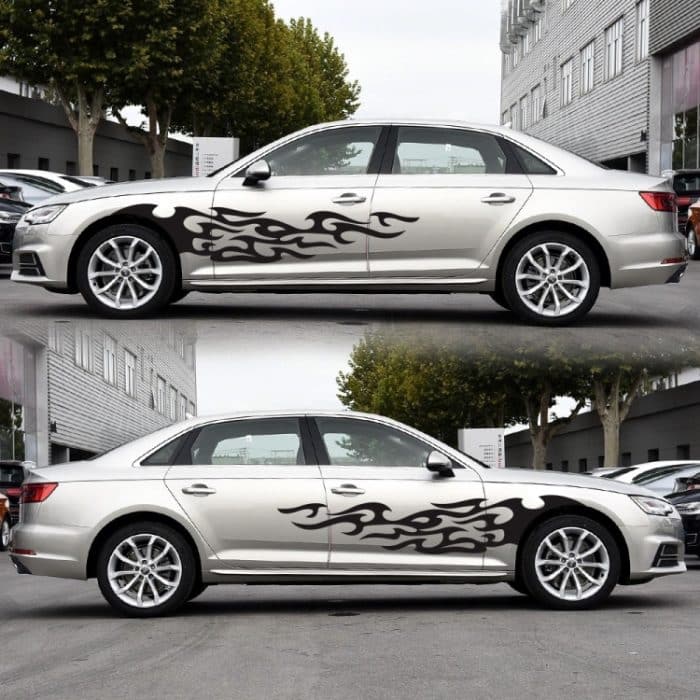 2 Teile/satz D-969 Flamme Muster Auto Modifizierte Dekorative Aufkleber, D-969 – Bild 5