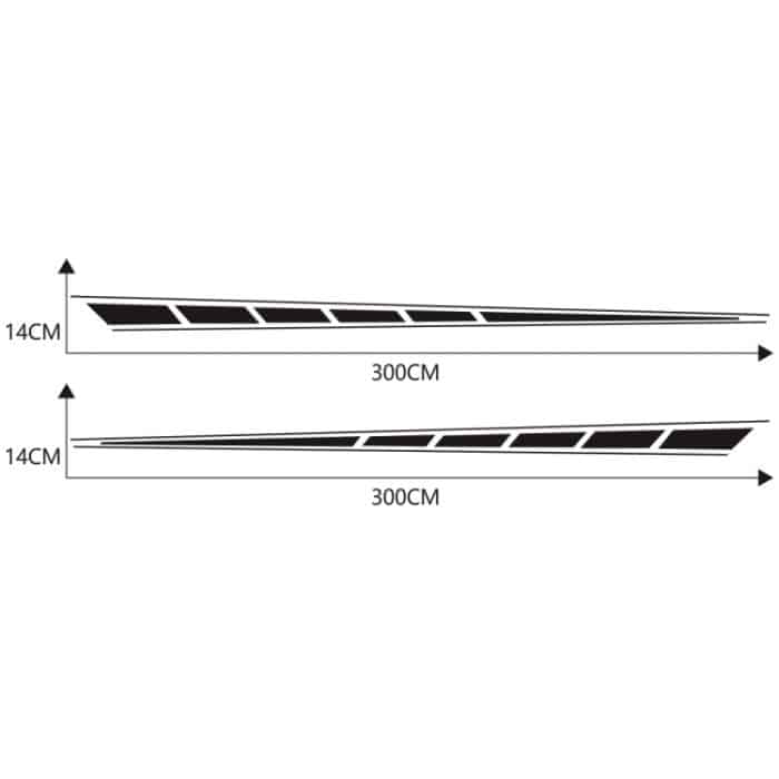 2 Teile/satz D-970 Kariertes Flaggenmuster Auto Modifizierte Dekorative Aufkleber, D-970 – Bild 3