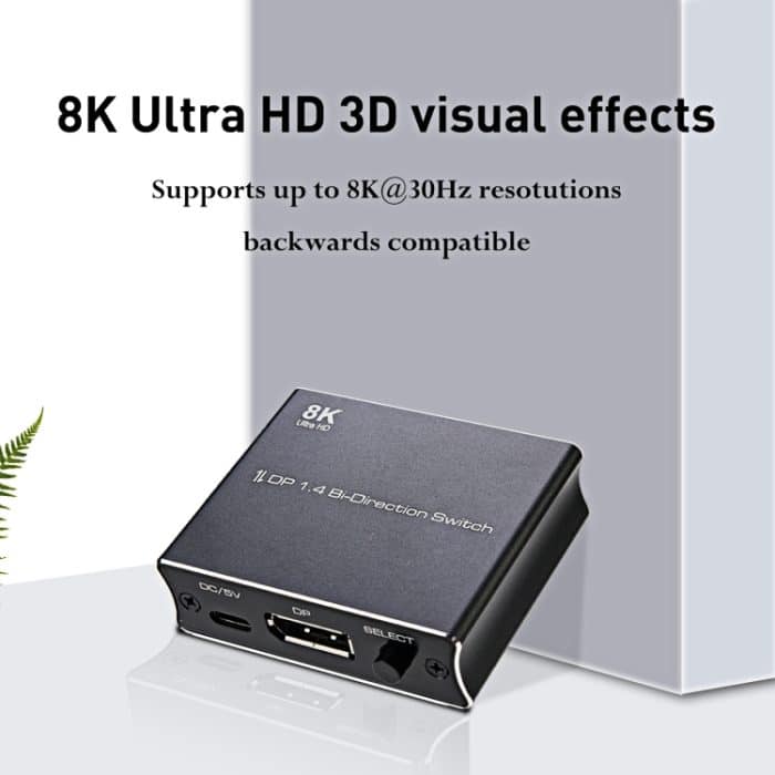 P80 8K Ultra HD DP1.4 Bidirektionaler Schalter – Bild 6